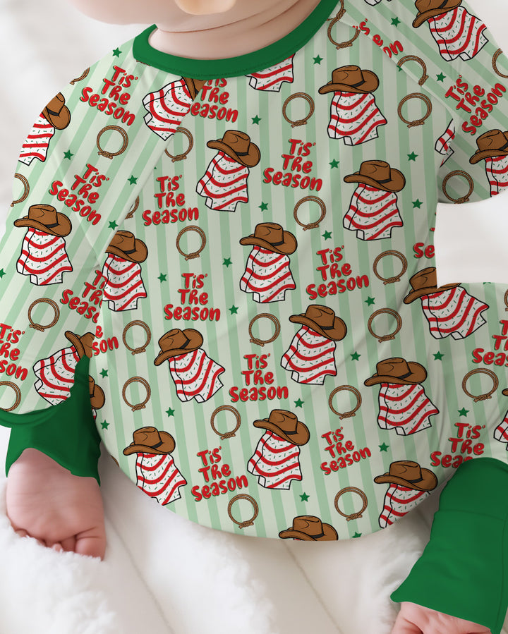 Western Christmas Tis the Season Bamboo Convertible Zippy