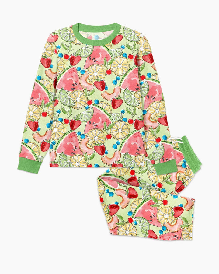 Sweet Summer Fruits Family Matching Bamboo Men's Pajama Set