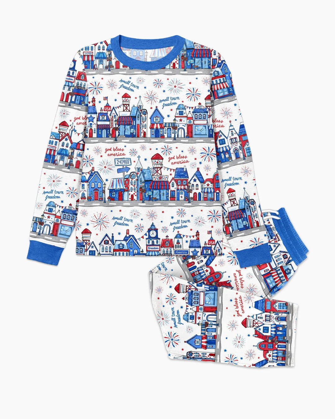Small Town Freedom USA Bamboo Men's Pajama Set