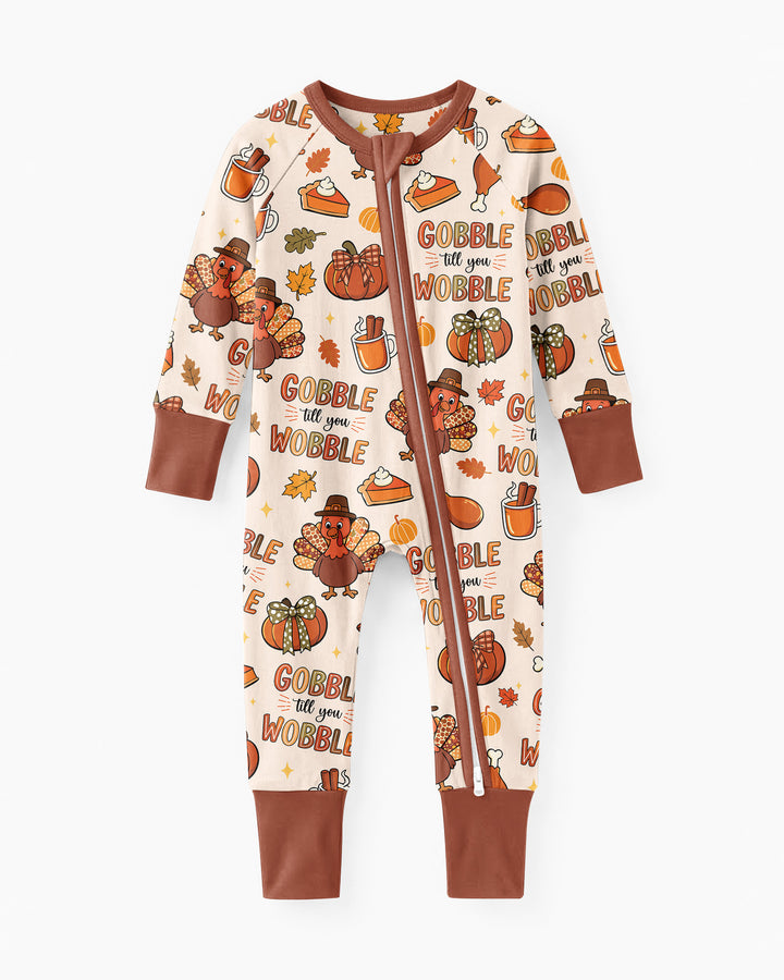 Gobble Gobble Till You Wobble Bamboo Convertible Zippy