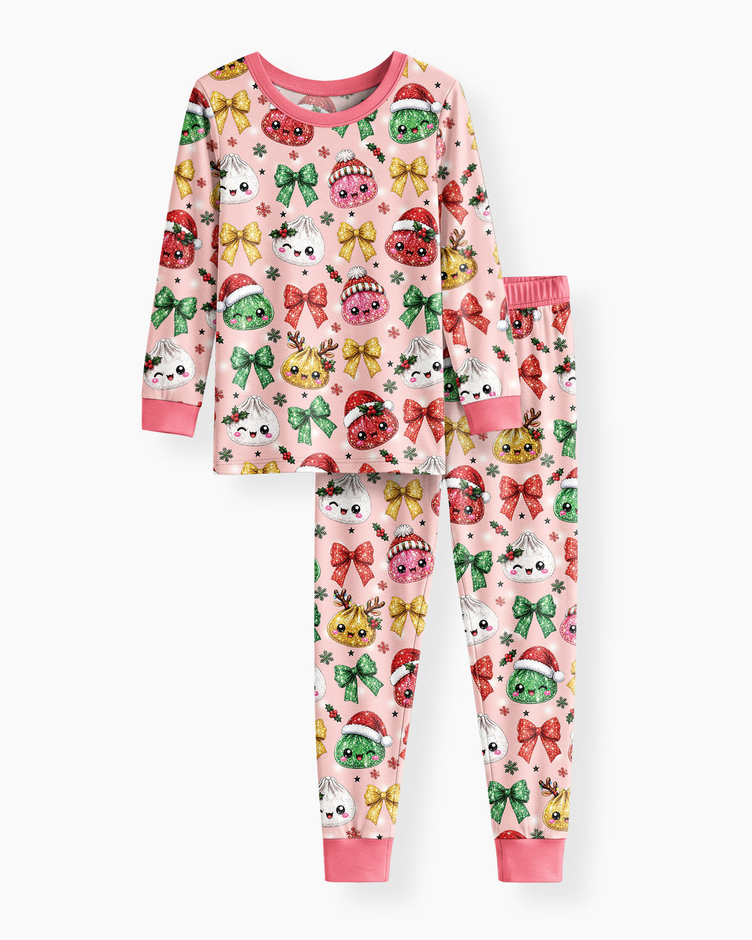 You're A Christmas Dumpling Bamboo Two Piece Long Sleeve Pajama Set