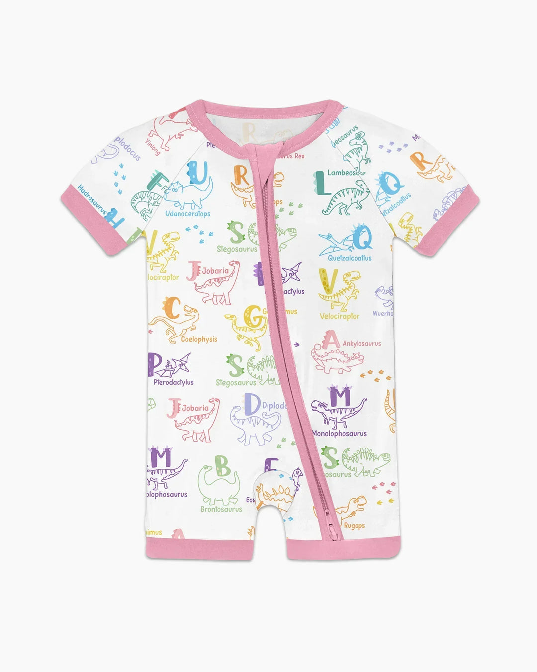 Dino Alphabet ABC Bamboo Shorty Zippy