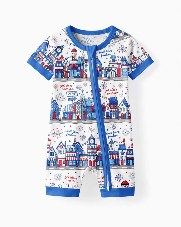 Small Town Freedom USA Bamboo Shorty Zippy