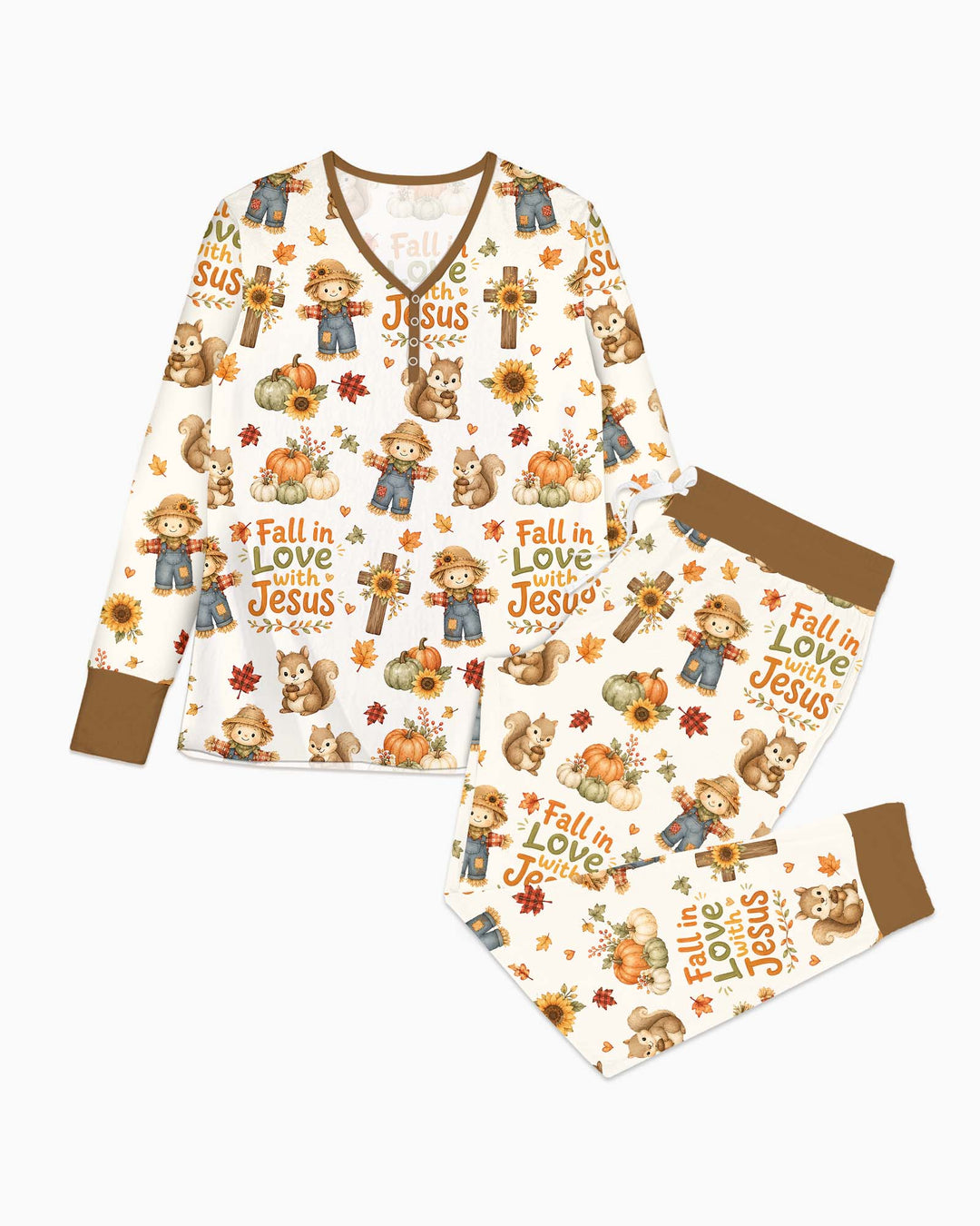 Fall For Jesus Bamboo Women Pajama Set