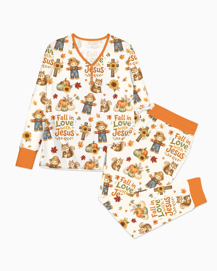 Fall For Jesus Bamboo Women Pajama Set
