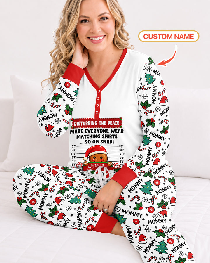 Funny Christmas Family Matching Bamboo Women Pajama Set