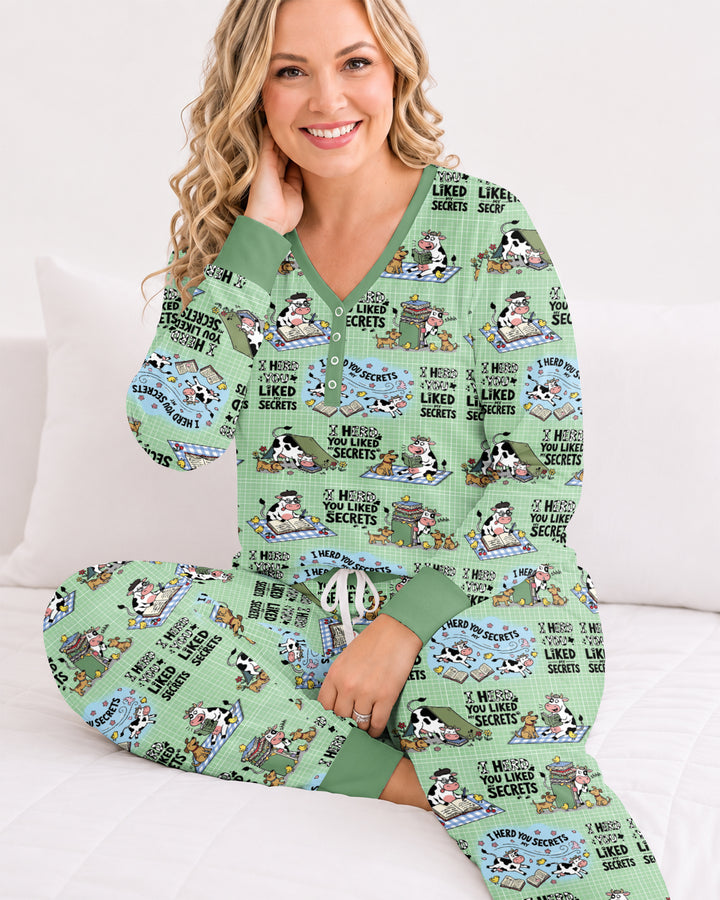 The Secret Gossip Club Bamboo Women Pajama Set