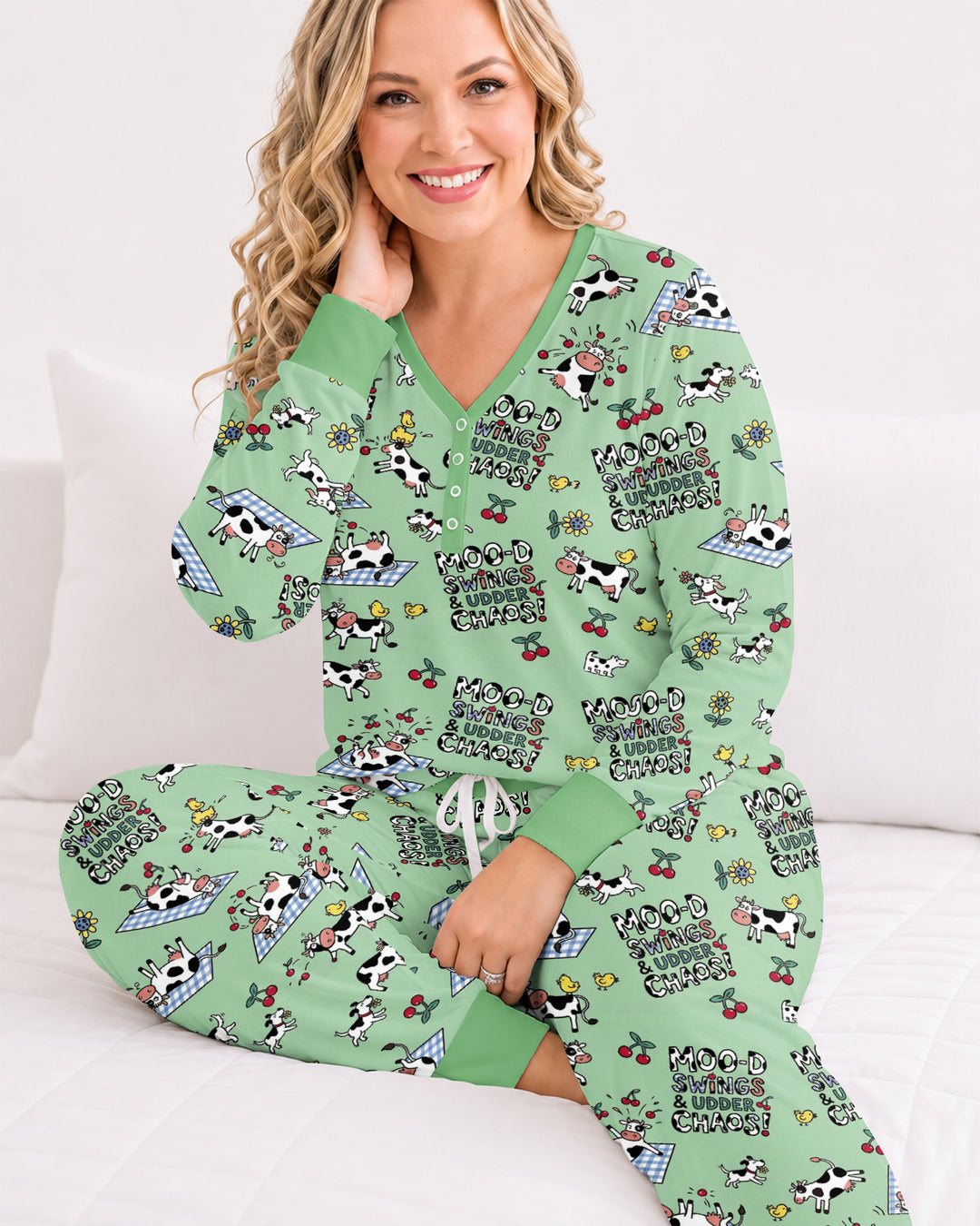 The Udderly Secret Journal Bamboo Women Pajama Set
