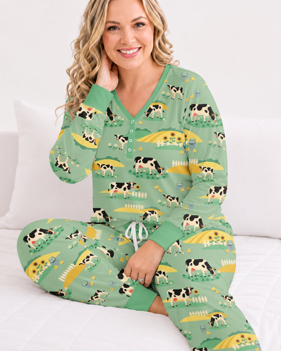 Pasture Sunlit Waltz Bamboo Women Pajama Set