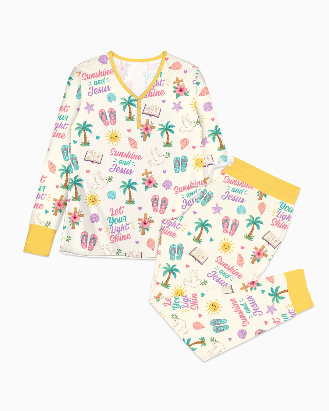 Sunshine and Jesus Summer VBS Bamboo Women Pajama Set