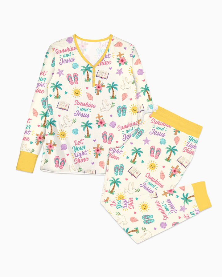 Sunshine and Jesus Summer VBS Bamboo Women Pajama Set
