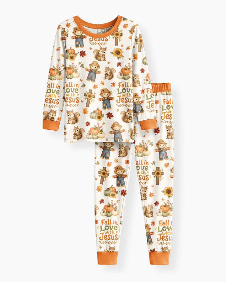 Template Bamboo Two Piece Long Sleeve Pyjamas Set