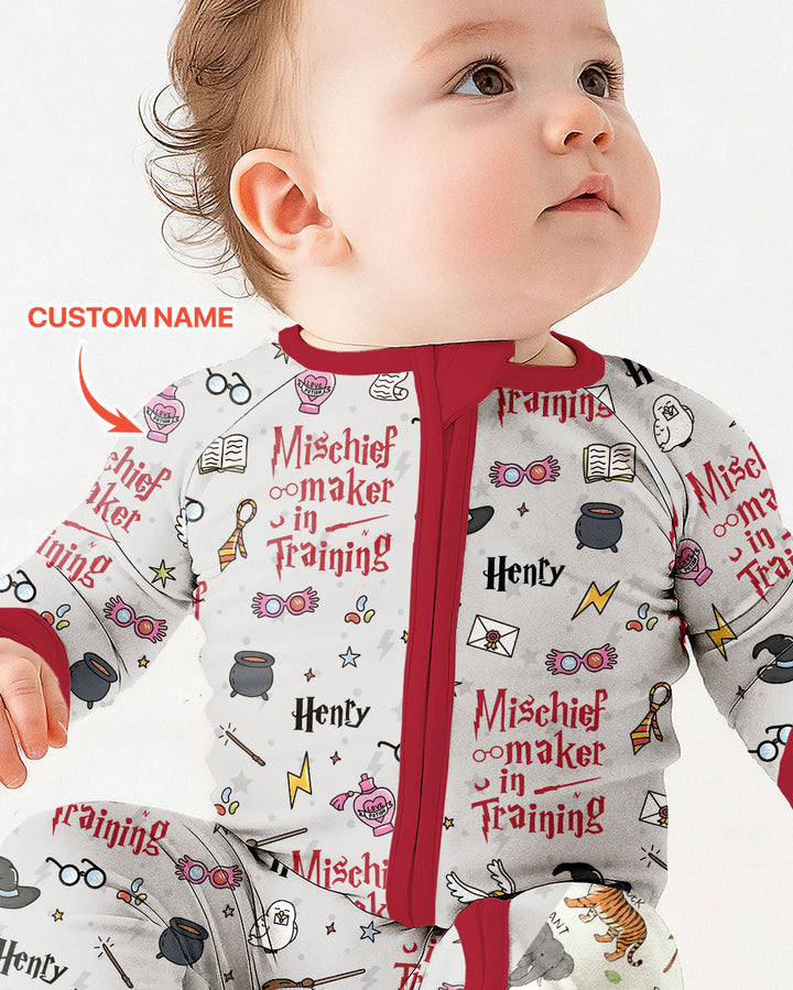 Custom Name Mischief Maker In Training Bamboo Convertible Zippy