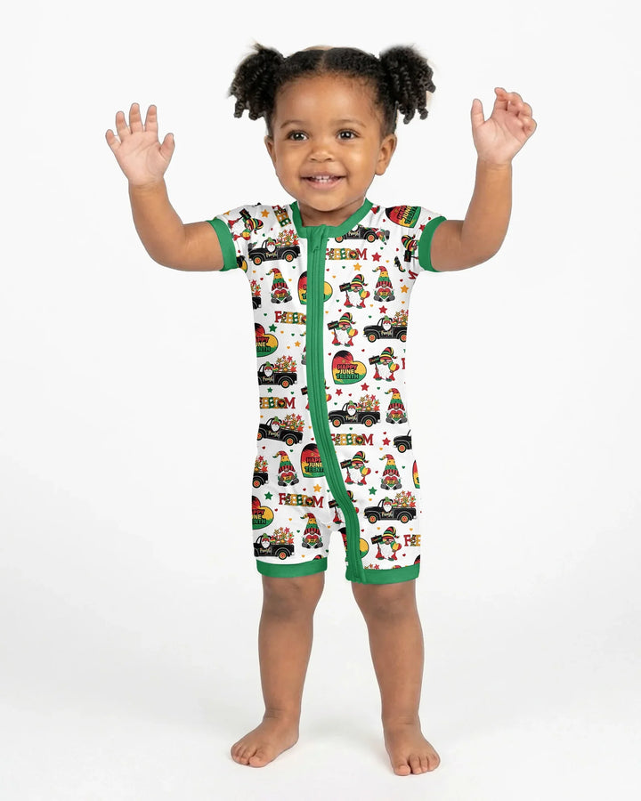 Gnome Happy Juneteenth Bamboo Shorty Zippy