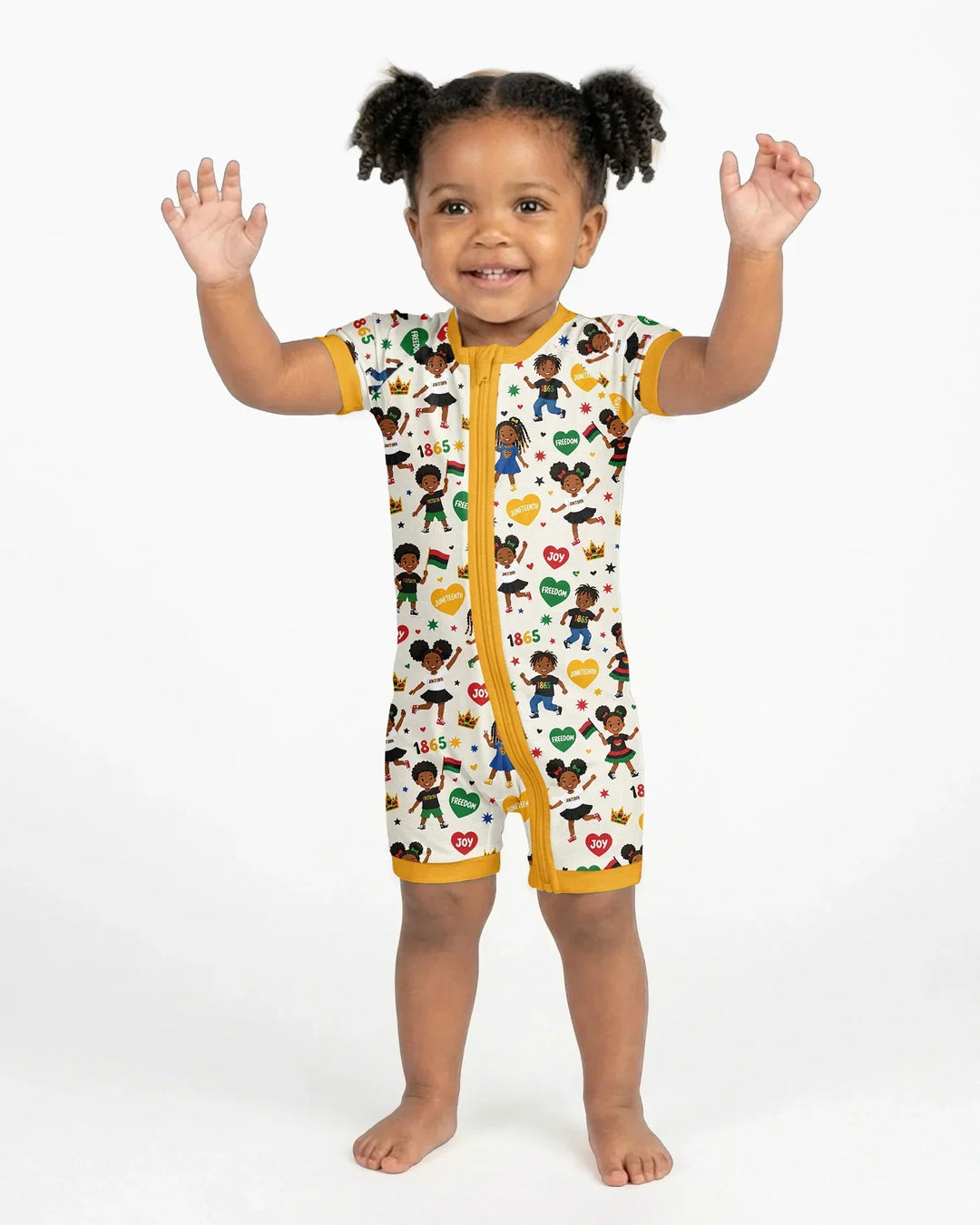 Celebrate Juneteenth Freedom Bamboo Shorty Zippy