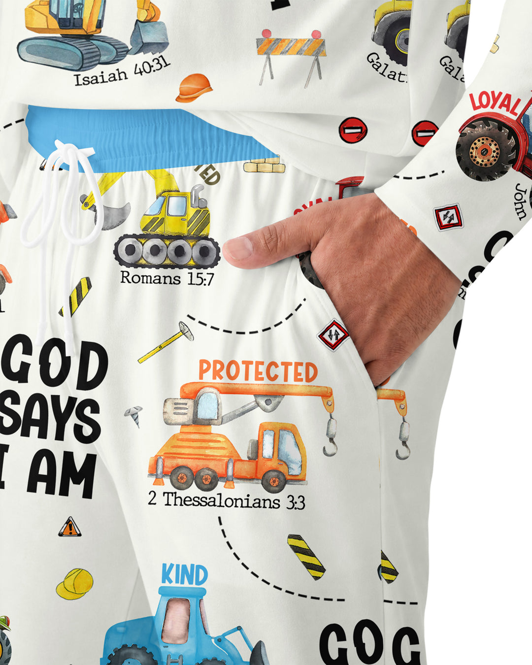 God Says I am Bamboo Men's Pyjamas Set