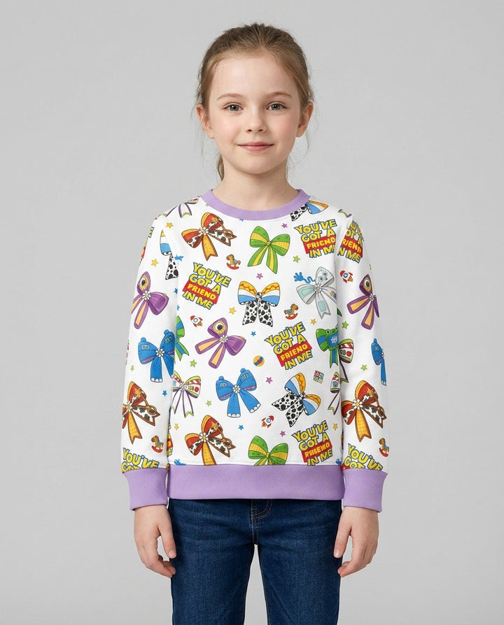 Magical Mirror Bow Bamboo Crewneck Sweatshirt
