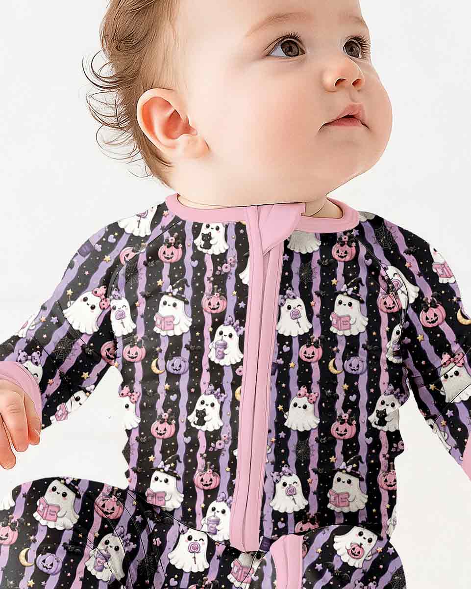 Cute Ghost Halloween Bamboo Convertible Zippy