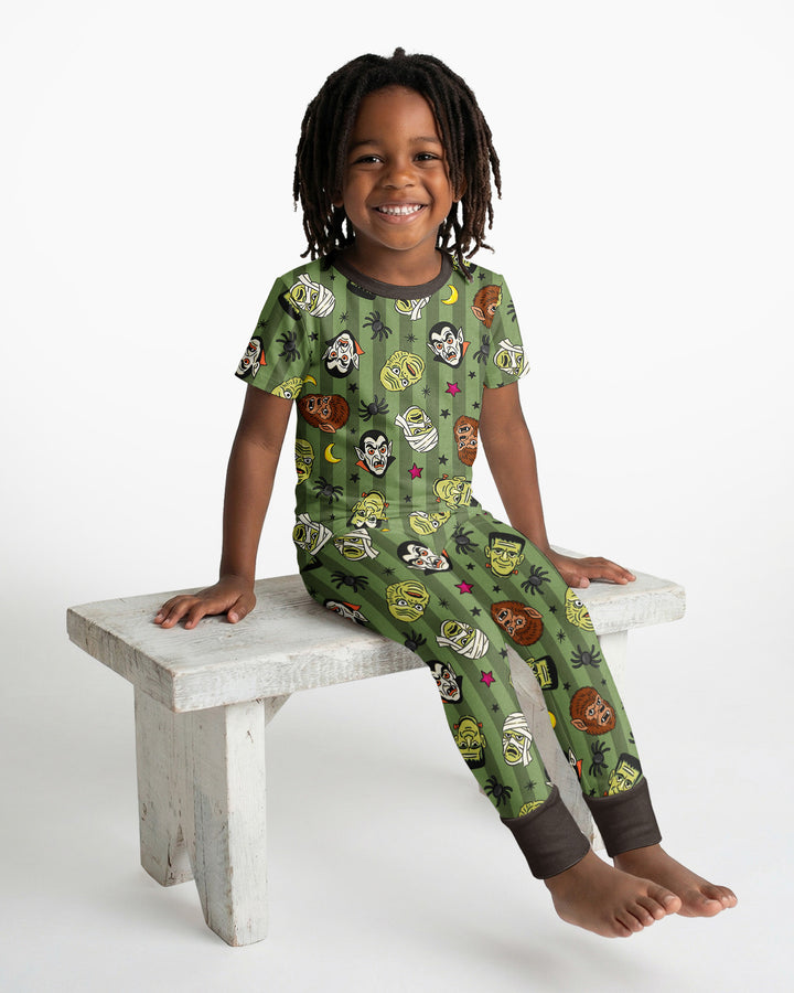 Creepy Crew Family Matching Bamboo Two Piece Short Sleeve Pajama Set