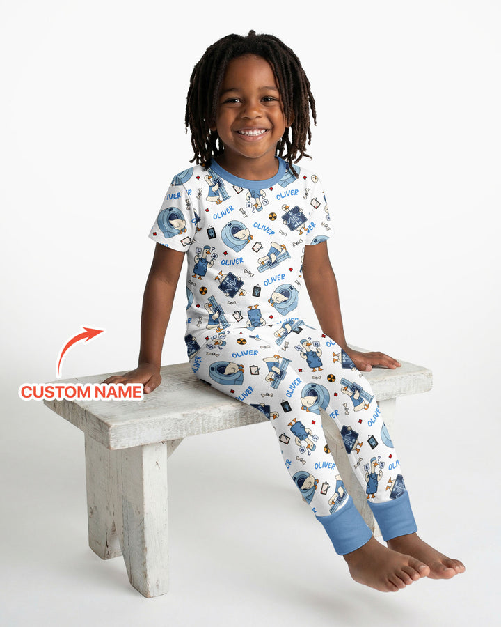 Rad Tech Goose Bamboo Two Piece Short Sleeve Pajama Set
