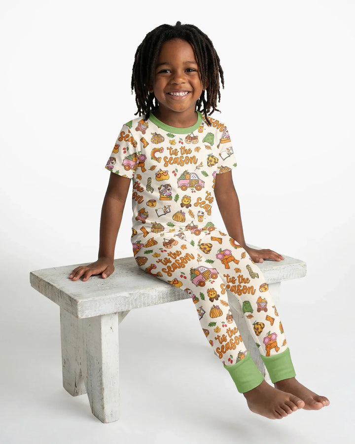 'Tis The Season Bamboo Two Piece Short Sleeve Pajama Set