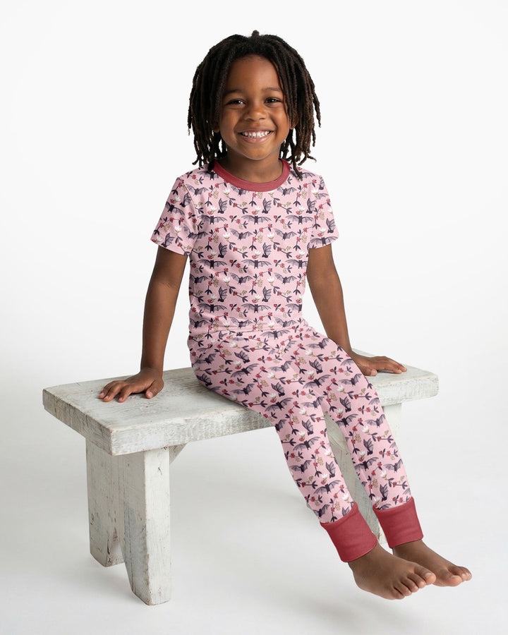 Fruit Bats Bamboo Two Piece Short Sleeve Pajama Set