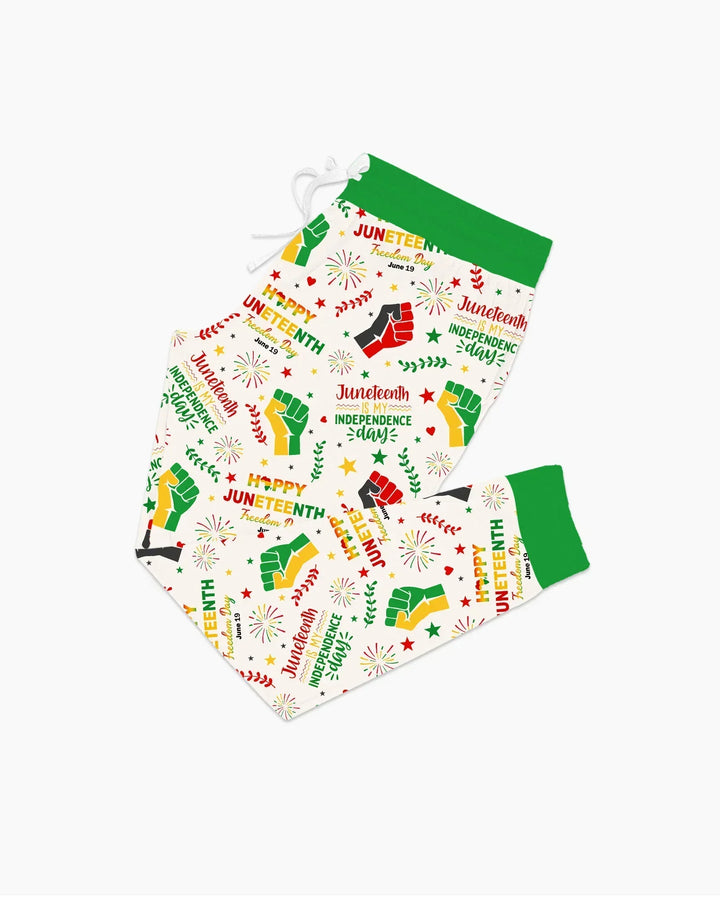 Happy Juneteenth Freedom Day Bamboo Women Pajama Set