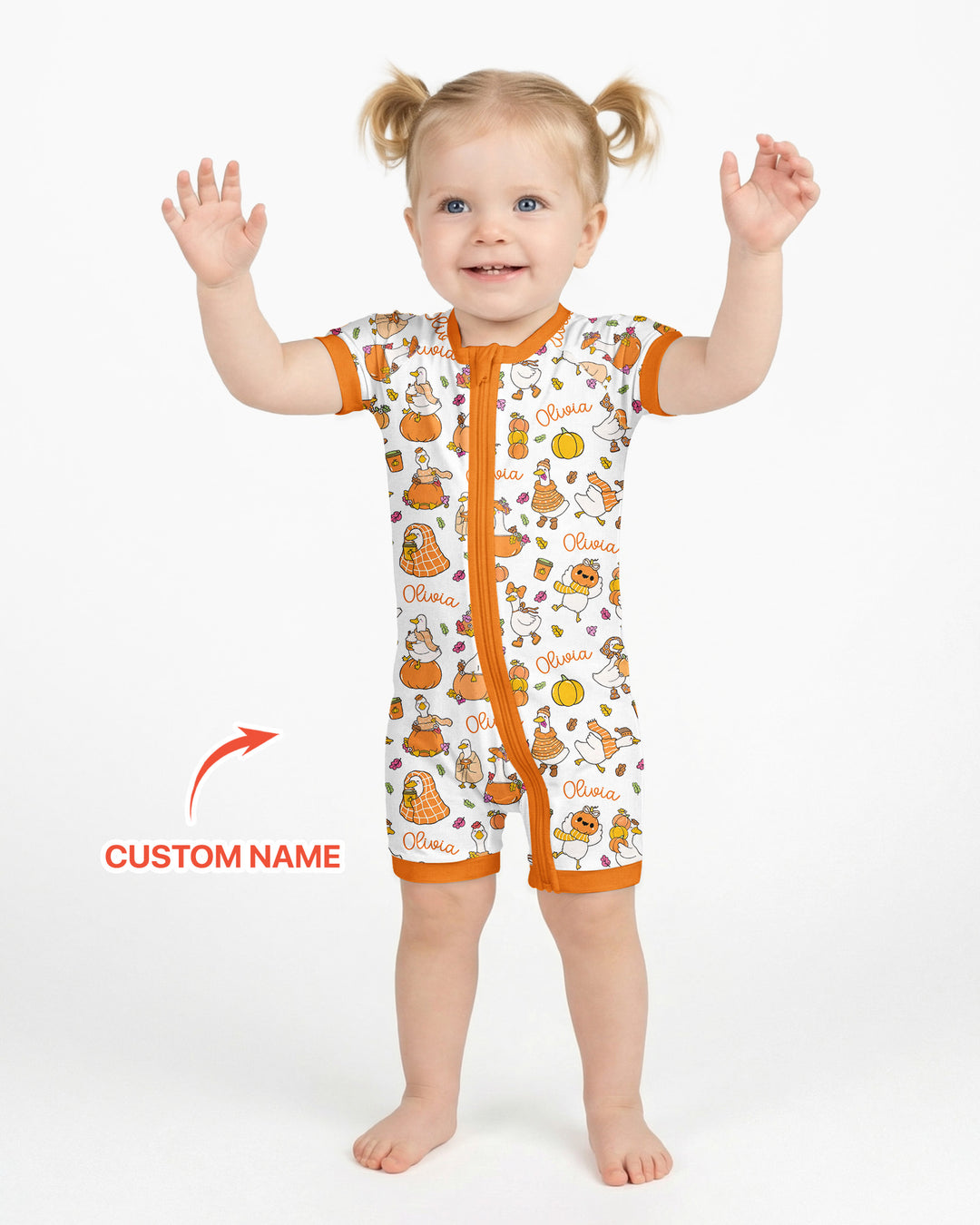 Fall Silly Goose Bamboo Shorty Zippy