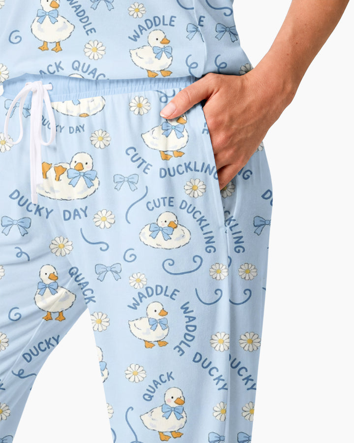 Happy Ducky Day Bamboo Women Pajama Set
