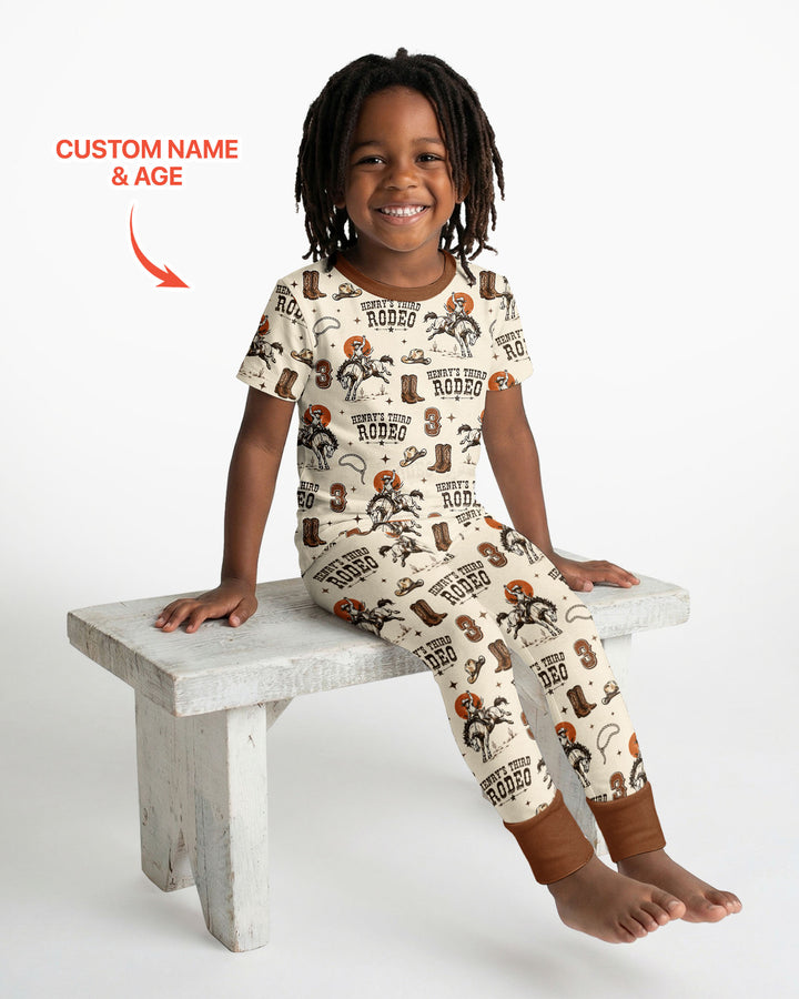 CUSTOM Template Bamboo Two Piece Short Sleeve Pyjamas Set