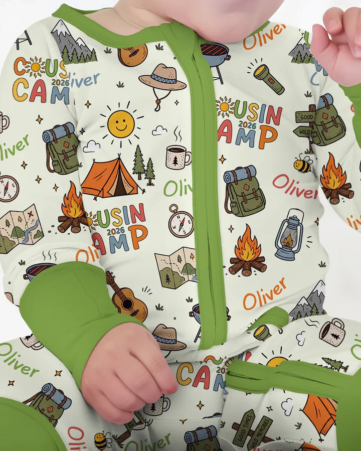 Custom Name Cousin Camp 2026Bamboo Convertible Zippy