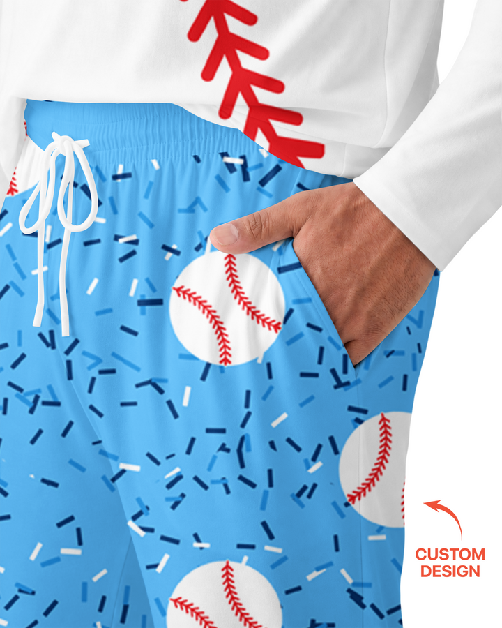 Icecream Drip Scale Bamboo Men's Pajama Set