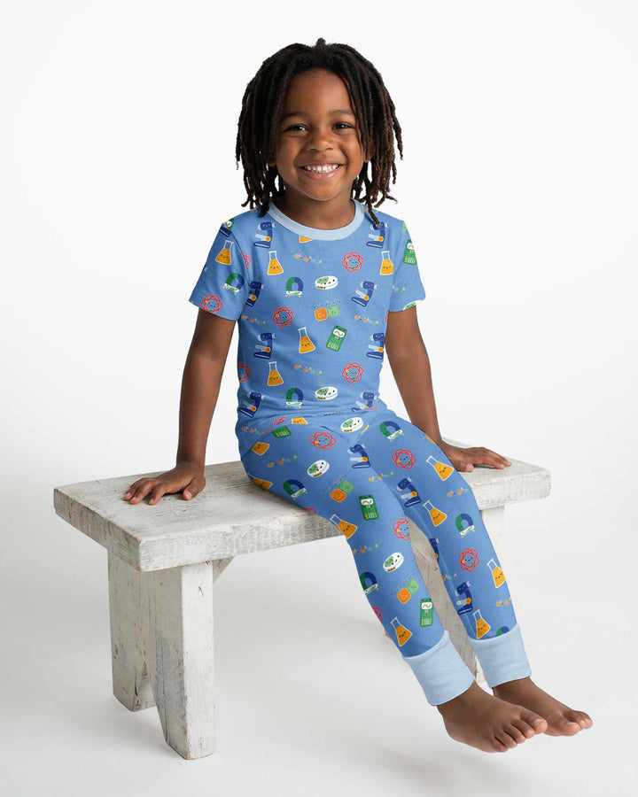 Scientist Lover Family Matching Bamboo Two Piece Short Sleeve Pajama Set