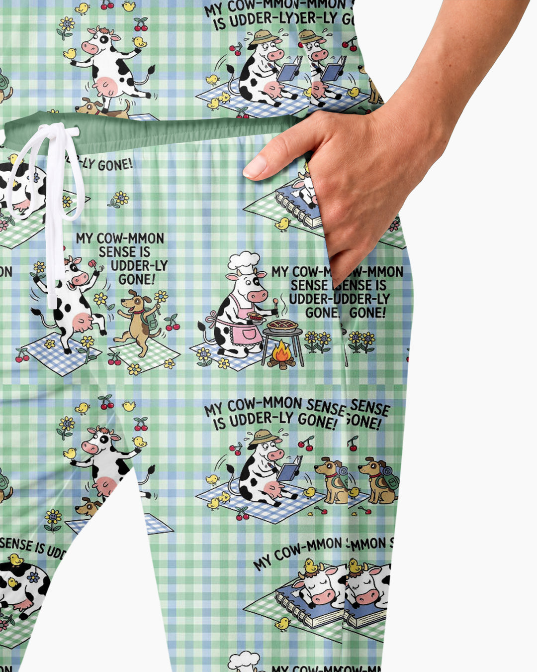 Common Sense Is Udderly Gone Bamboo Women Pajama Set