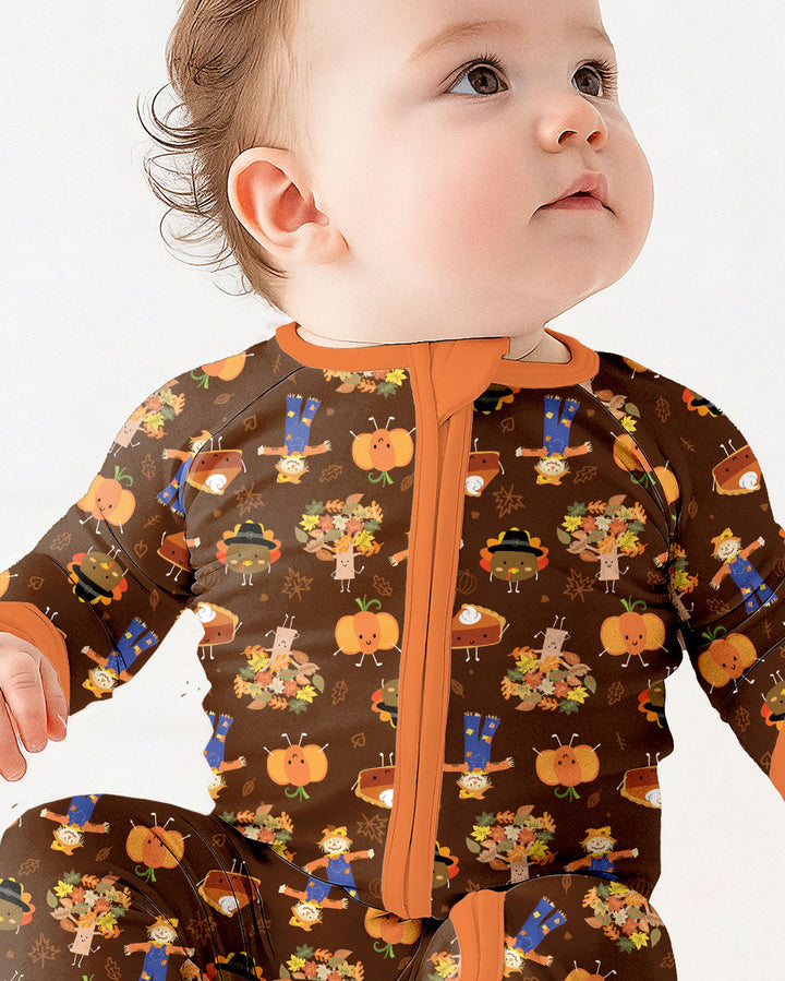 Thanksgiving Festive Bamboo Convertible Zippy