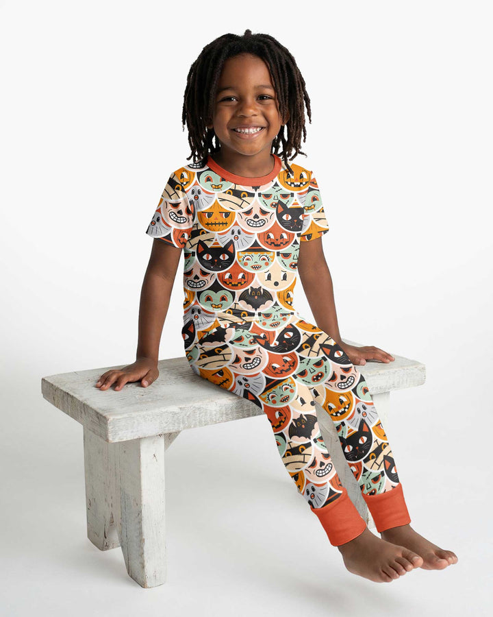 Monster Mash-Up Bamboo Two Piece Short Sleeve Pajama Set