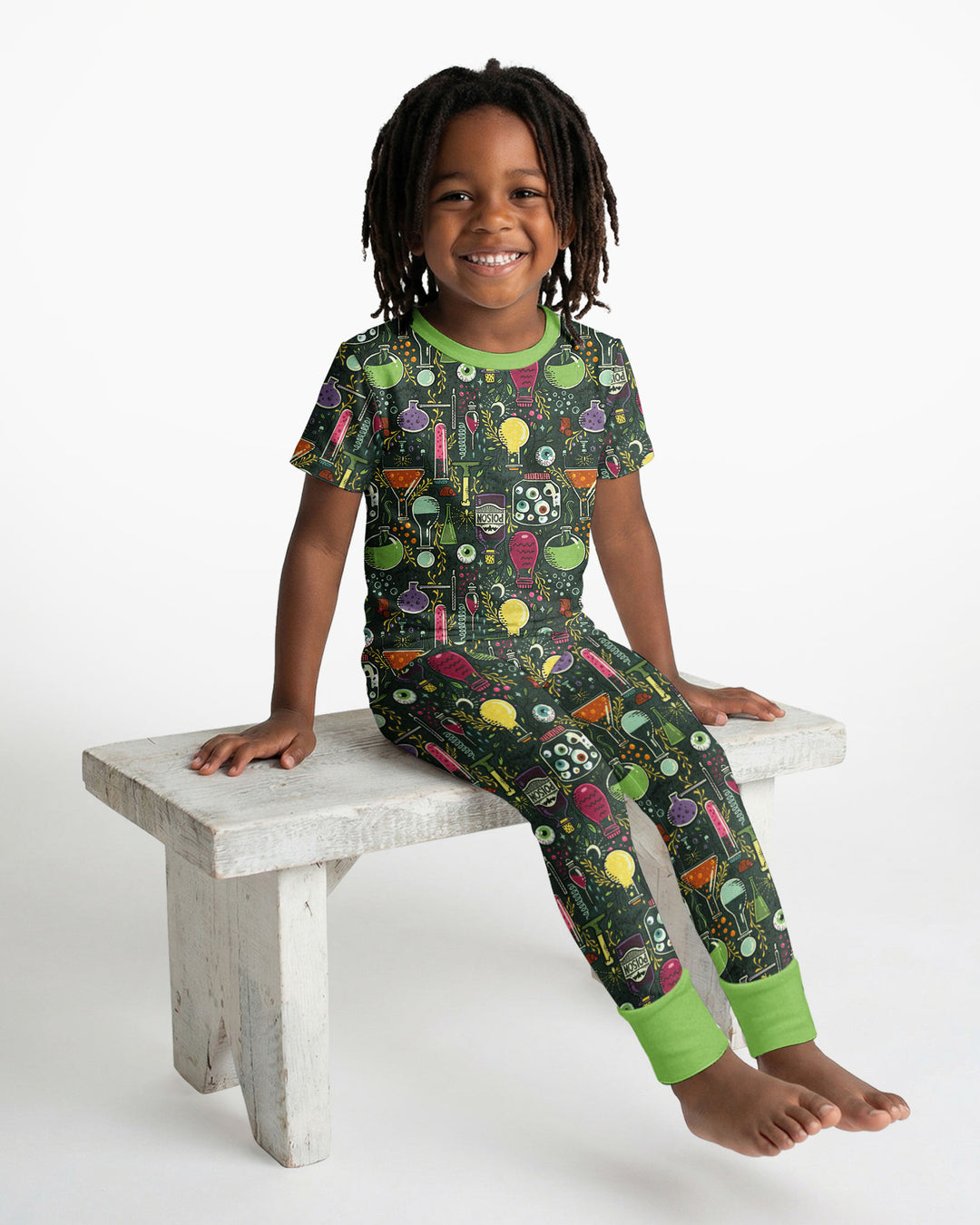 Mad Science Bamboo Two Piece Short Sleeve Pajama Set