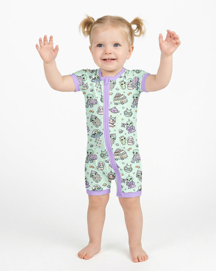 Little Alien Explorer Bamboo Shorty Zippy