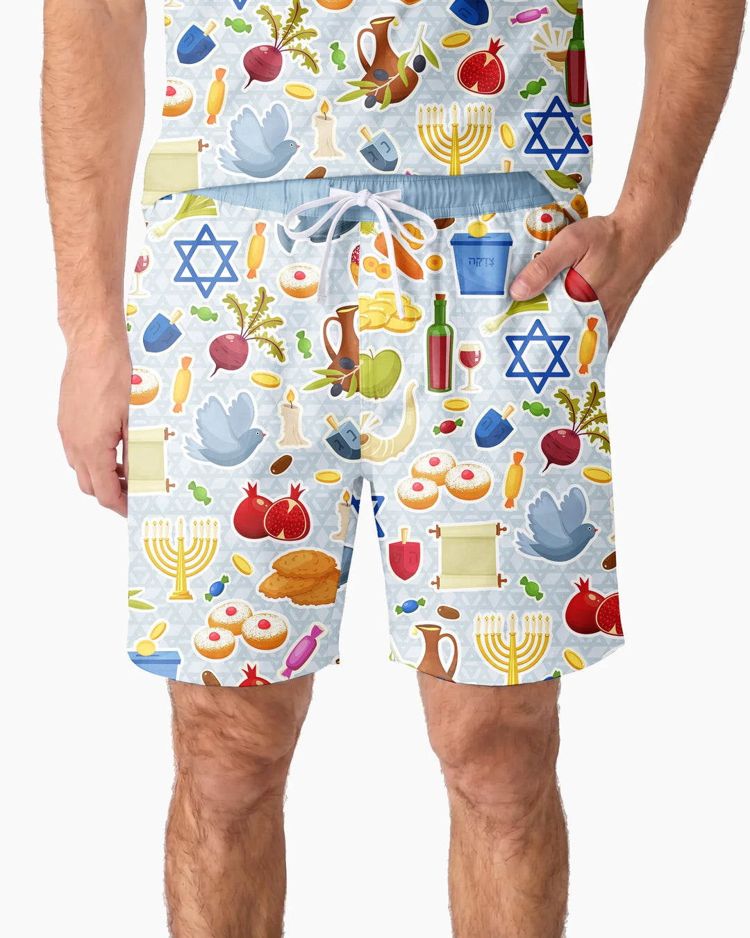 Shana Tovah Bamboo Men Short Sleeve Short Pajama Set