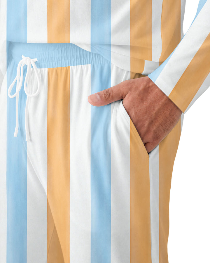 Game Day Puppy And Bows Bamboo Men's Pajama Set