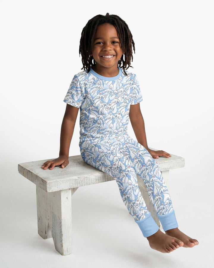Ghostly Threads Bamboo Two Piece Short Sleeve Pajama Set