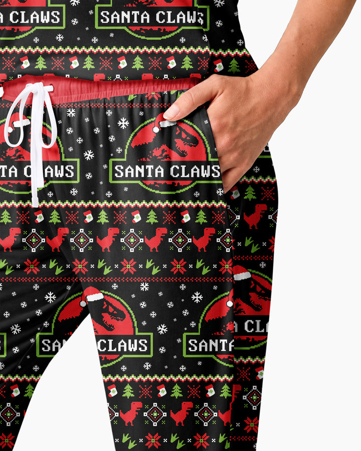 Santa Claws Christmas Bamboo Women Pajama Set