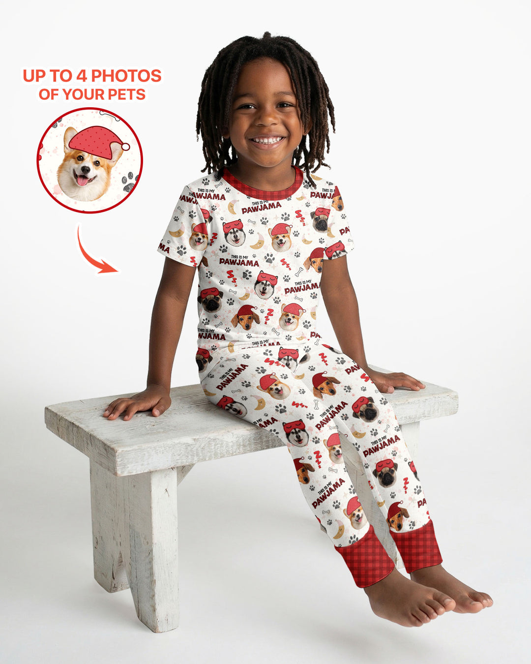 CUSTOM Template Bamboo Two Piece Short Sleeve Pyjamas Set
