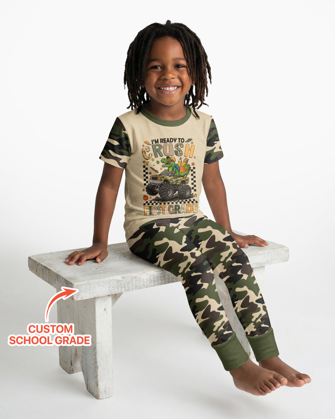 CUSTOM Template Bamboo Two Piece Short Sleeve Pyjamas Set