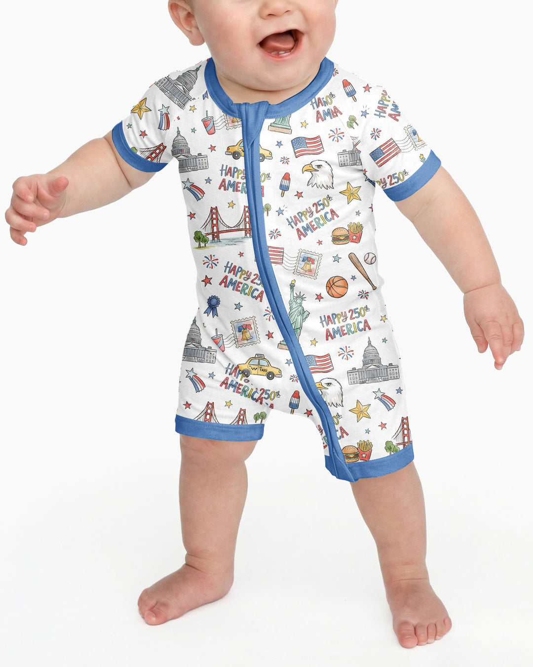 America 250 Celebration Bamboo Shorty Zippy