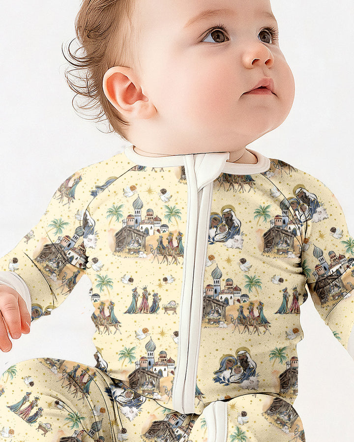 Nativity Christmas Family Matching Family Bamboo Convertible Zippy