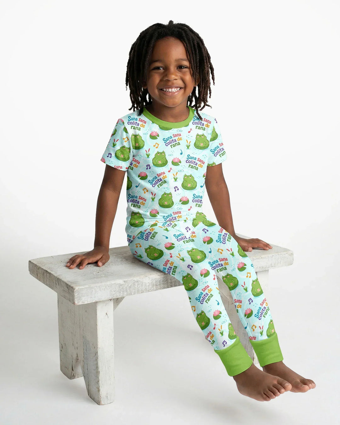 Sana Sana Colita De Rana Bamboo Two Piece Short Sleeve Pajama Set