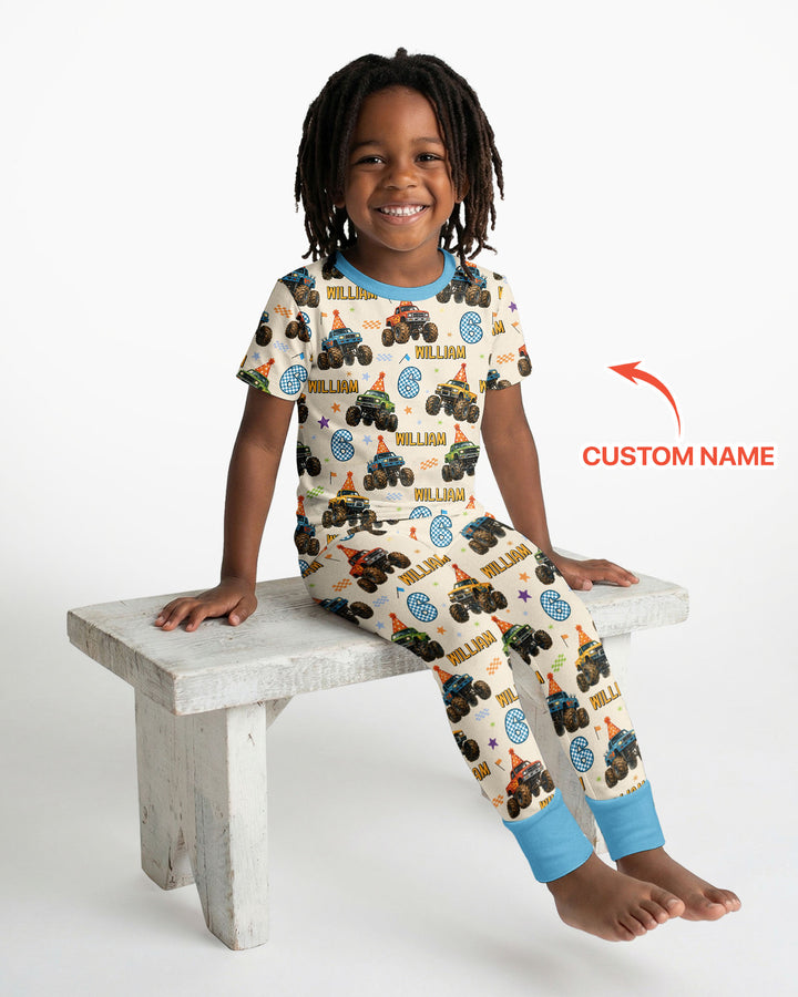 CUSTOM Template Bamboo Two Piece Short Sleeve Pyjamas Set
