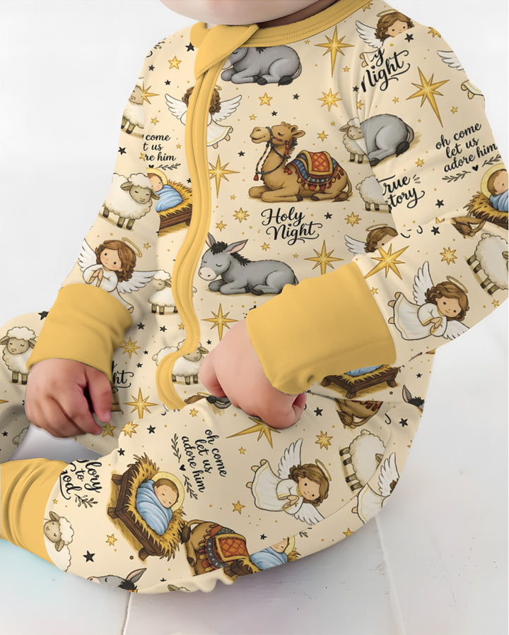 Nativity Christmas Holy Night Bamboo Convertible Zippy