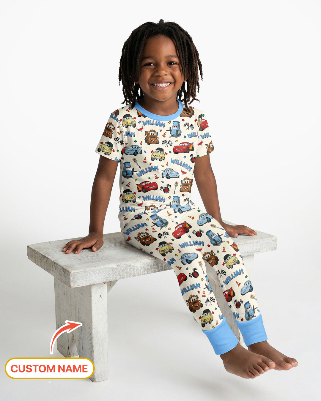 CUSTOM Template Bamboo Two Piece Short Sleeve Pyjamas Set